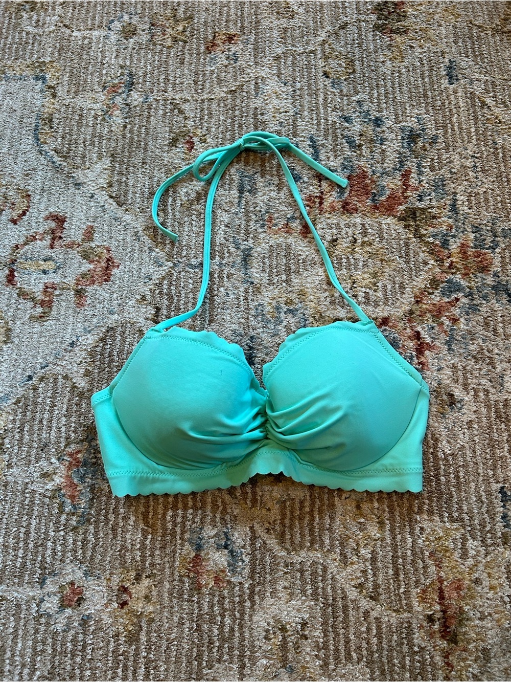 Victoria's Secret Teal Halter Bikini Top